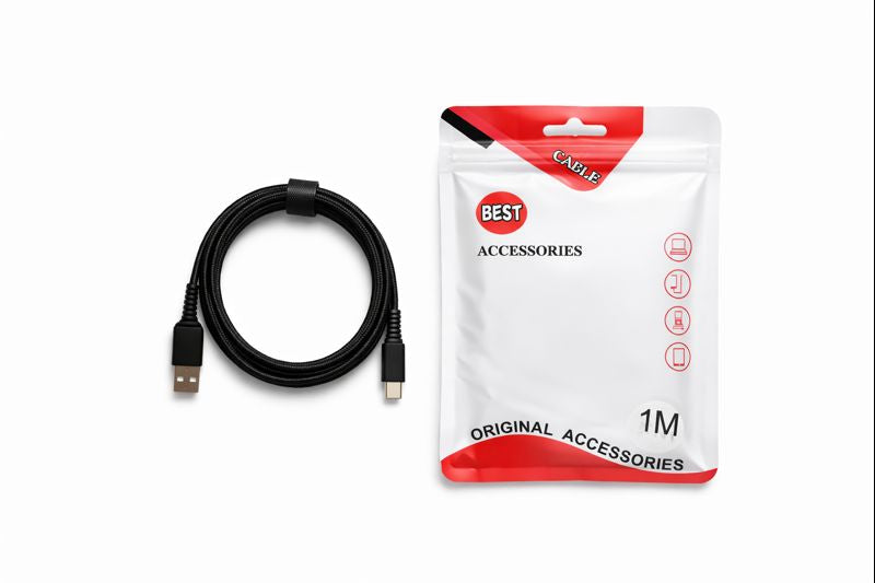 1.0m USB Type C to USB A with braided, aluminum alloy shell&nbs