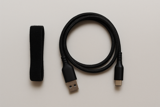 0.5m USB Type C to USB A with braided, aluminum alloy shell